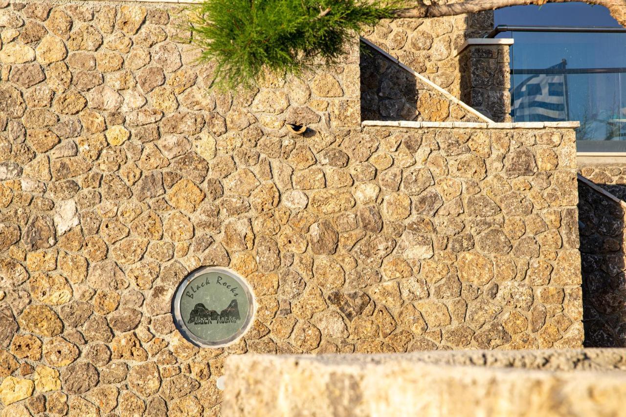 Black Rocks Family, Luxury Seafront Beach Maisonette Agios Gordios  Bagian luar foto