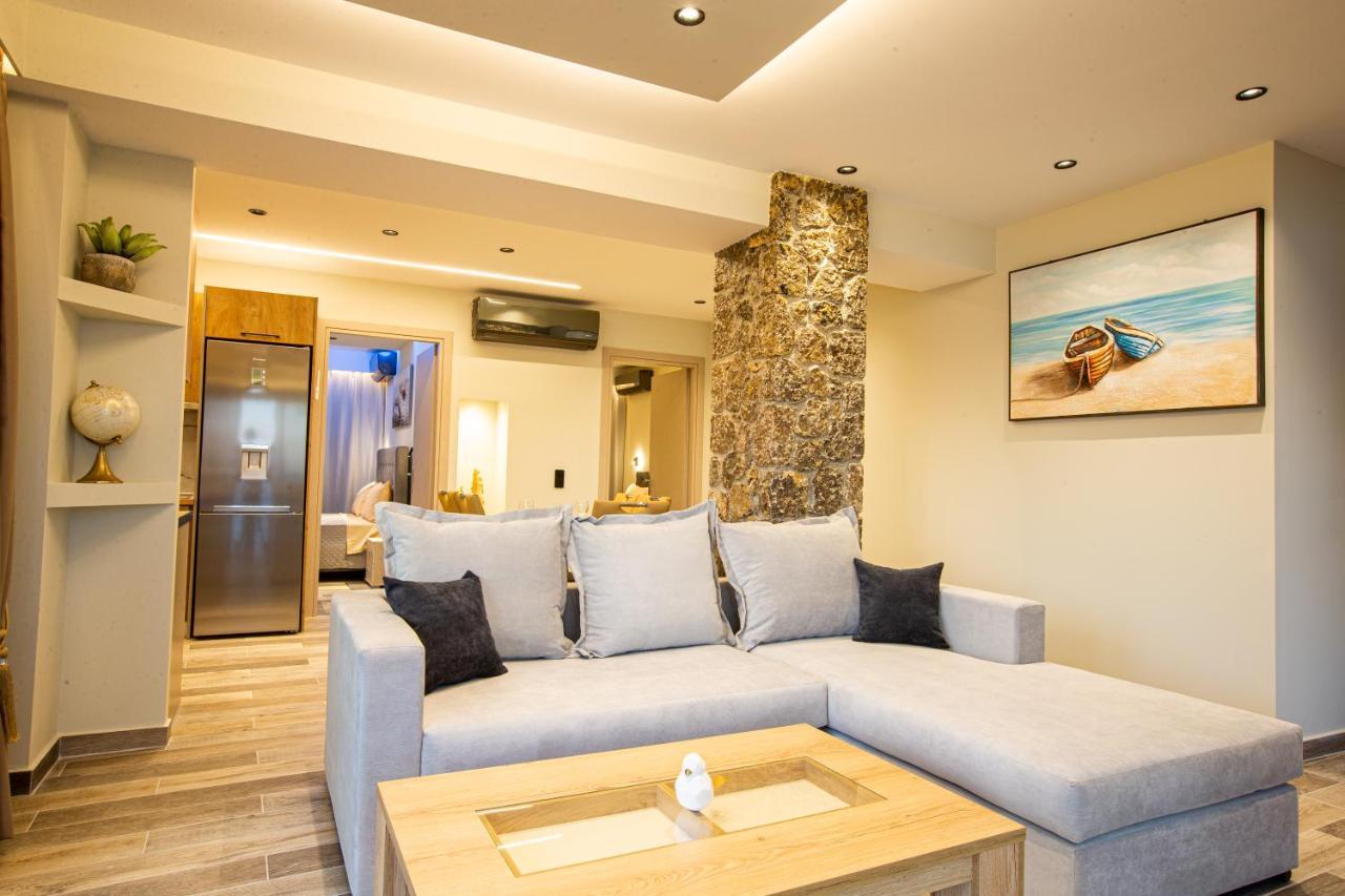 Black Rocks Family, Luxury Seafront Beach Maisonette Agios Gordios  Bagian luar foto