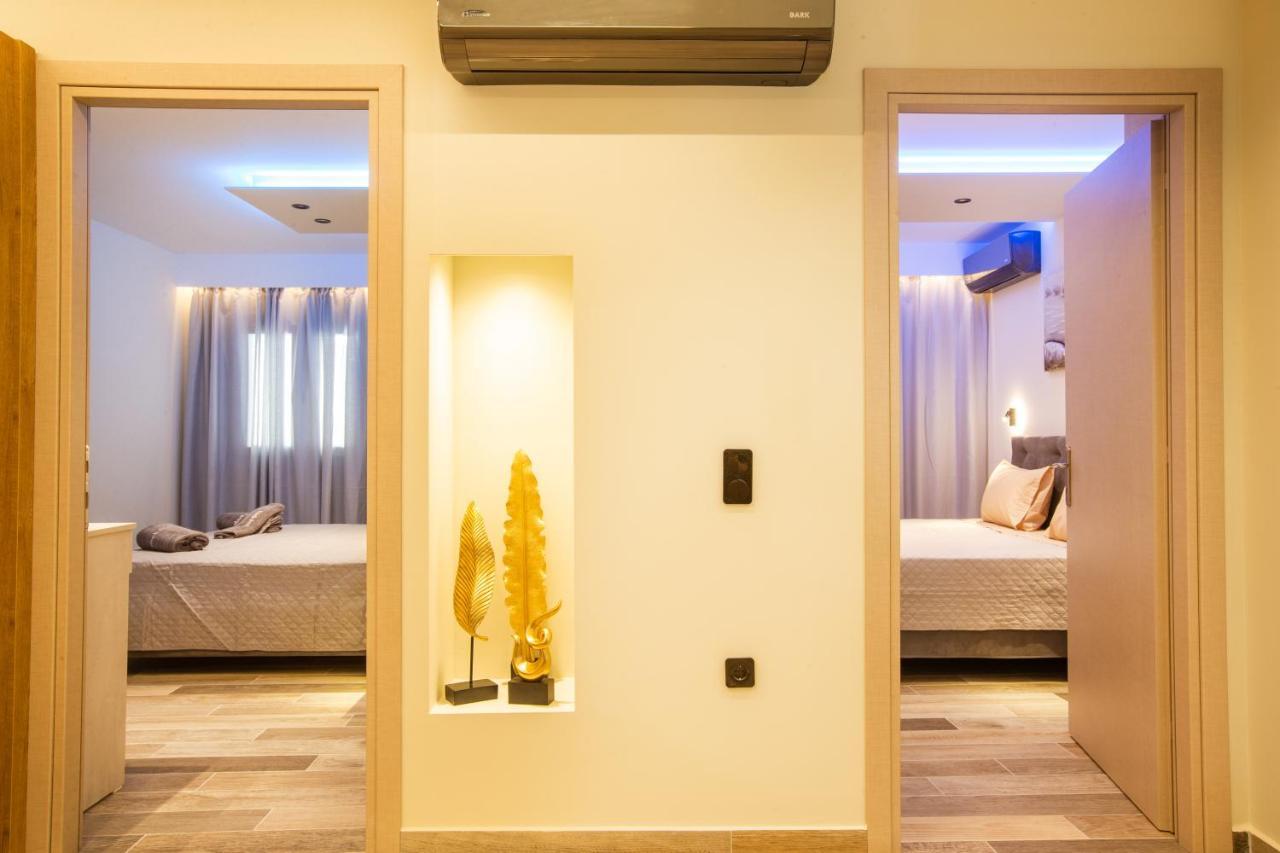 Black Rocks Family, Luxury Seafront Beach Maisonette Agios Gordios  Bagian luar foto