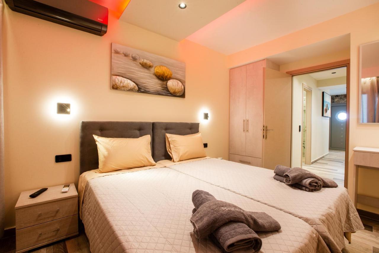 Black Rocks Family, Luxury Seafront Beach Maisonette Agios Gordios  Bagian luar foto