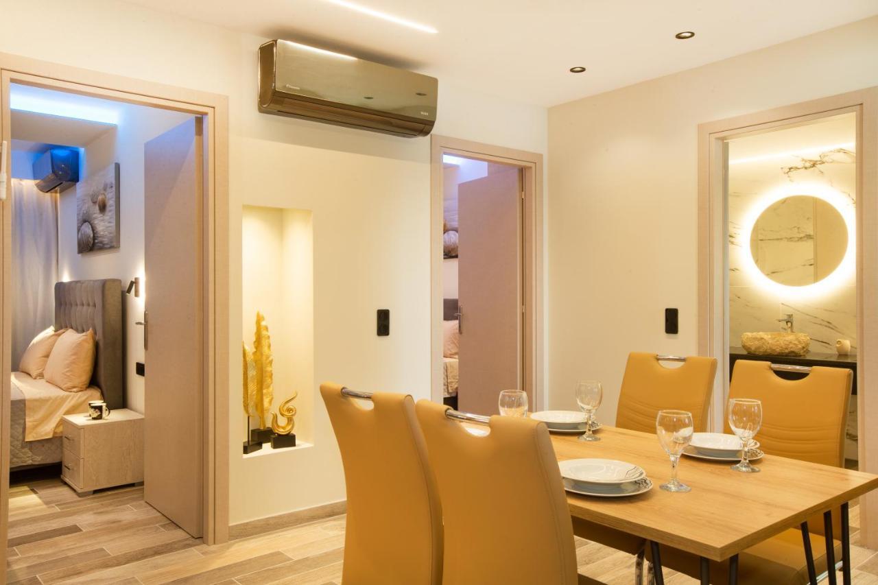 Black Rocks Family, Luxury Seafront Beach Maisonette Agios Gordios  Bagian luar foto