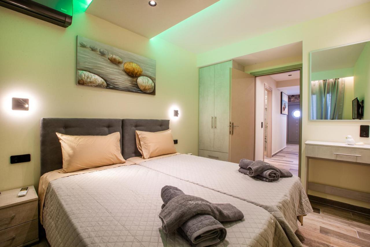 Black Rocks Family, Luxury Seafront Beach Maisonette Agios Gordios  Bagian luar foto