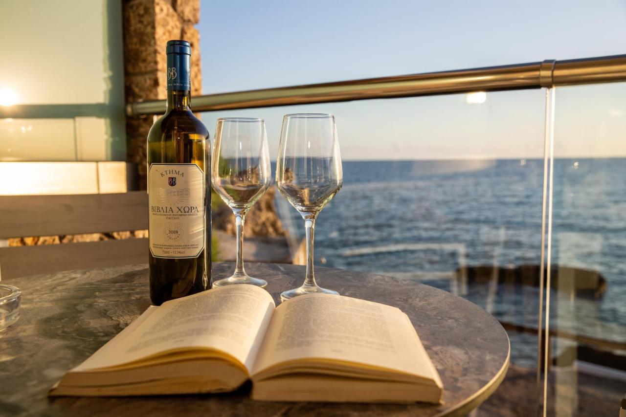 Black Rocks Family, Luxury Seafront Beach Maisonette Agios Gordios  Bagian luar foto